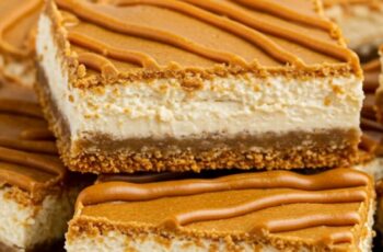 Biscoff Cheesecake Bars elevate spiced, caramel-flavored cookies into stunning dessert squares filled with Biscoff in every layer.