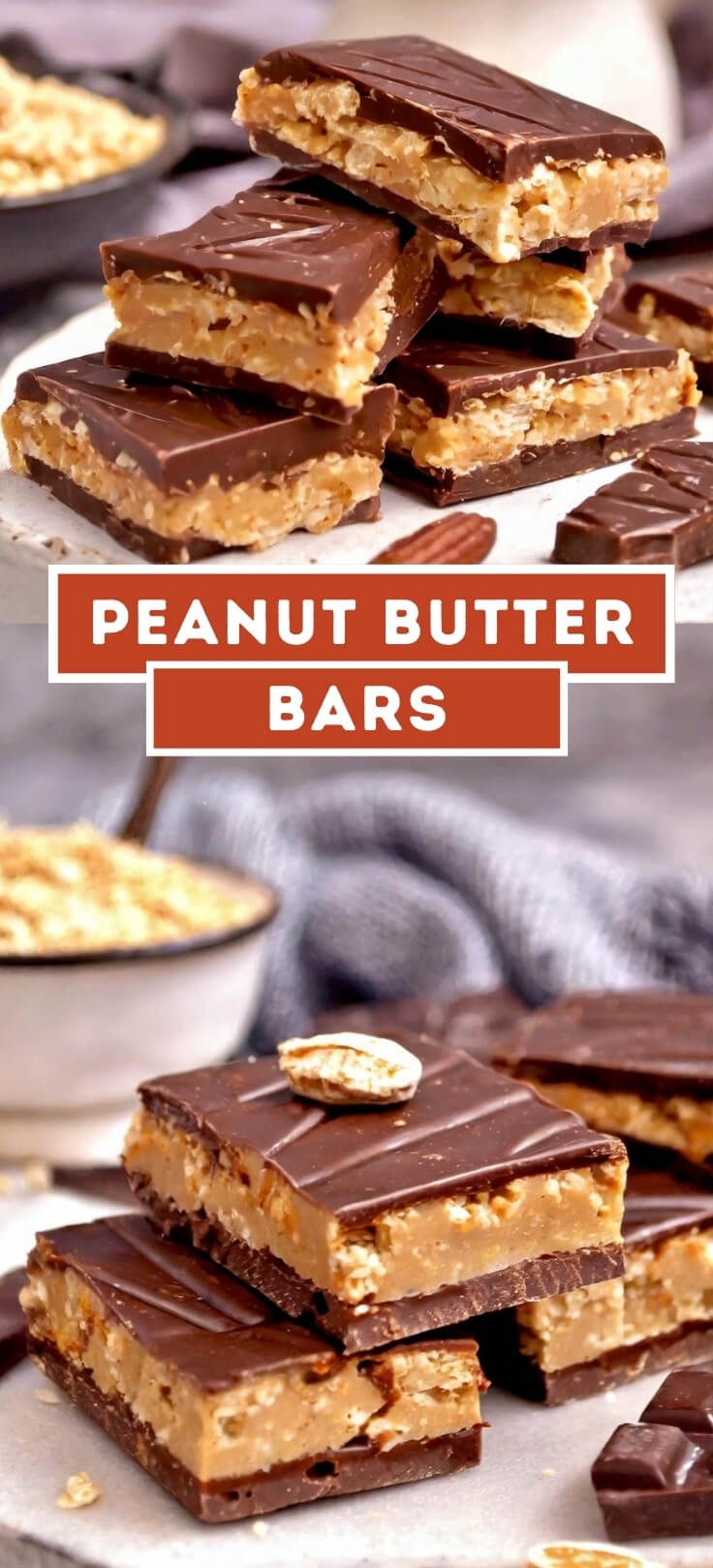 Indulge in the irresistible taste of our Peanut Butter Bars, a delightful treat that's perfect for satisfying your sweet cravings. Picture a buttery and crumbly base made with a blend of graham cracker crumbs, butter, and sugar, topped with a creamy layer of smooth peanut butter filling. Each bite offers a perfect balance of sweetness and nuttiness, with the rich flavor of peanut butter shining through. Whether enjoyed as a midday snack, a lunchbox treat, or a dessert after dinner, our Peanut Butter Bars are sure to please every palate.