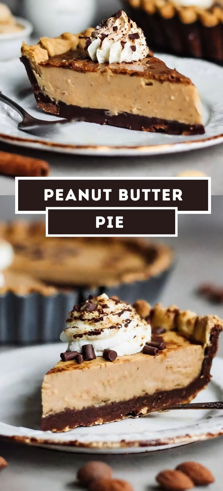 Indulge in the irresistible combination of creamy peanut butter and rich chocolate with our Peanut Butter Pie, a decadent dessert that's sure to satisfy any sweet tooth. Picture a buttery graham cracker crust filled with a luscious peanut butter filling, made with smooth peanut butter, cream cheese, and powdered sugar, then topped with a generous layer of chocolate ganache. Each bite is a symphony of flavors and textures, with the creamy peanut butter perfectly complementing the rich chocolate. Whether enjoyed as a dessert for a special occasion or as a sweet treat any time of day, our Peanut Butter Pie is sure to be a hit with family and friends.