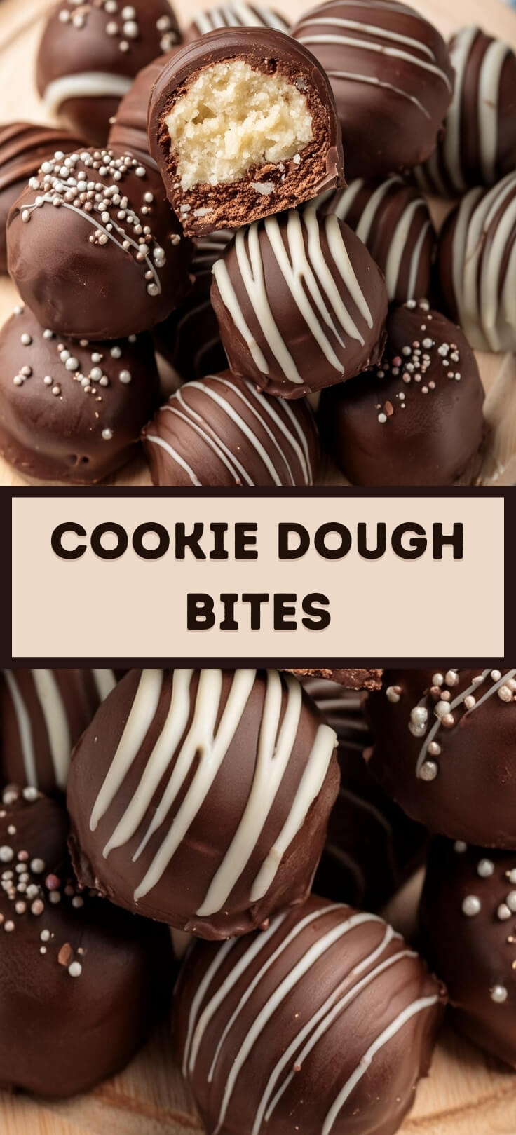  Satisfy your sweet tooth with our delectable Cookie Dough Bites, bite-sized treats bursting with the irresistible flavors of raw cookie dough. Picture small, doughy morsels made with a blend of butter, sugar, flour, and chocolate chips, offering a perfect balance of sweetness and indulgence in every bite. These delightful treats provide all the joy of eating cookie dough without the need for baking. Whether enjoyed as a snack on-the-go, a movie night indulgence, or a fun addition to a dessert spread, our Cookie Dough Bites are sure to be a hit with everyone.