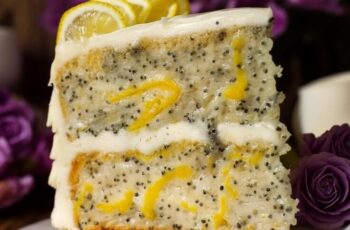 Savor the delightful combination of citrusy brightness and nutty richness with our Lemon Poppy Seed Cake, a refreshing treat that's perfect for any occasion. Picture a moist and tender cake infused with the vibrant zest of fresh lemons and studded with crunchy poppy seeds, creating a delightful texture and flavor contrast in every bite. Each slice is a burst of citrusy goodness, with the lemon flavor perfectly complementing the subtle nuttiness of the poppy seeds. Whether enjoyed as a light dessert after dinner or as a sweet indulgence with a cup of tea or coffee, our Lemon Poppy Seed Cake is sure to brighten your day and leave you craving more.