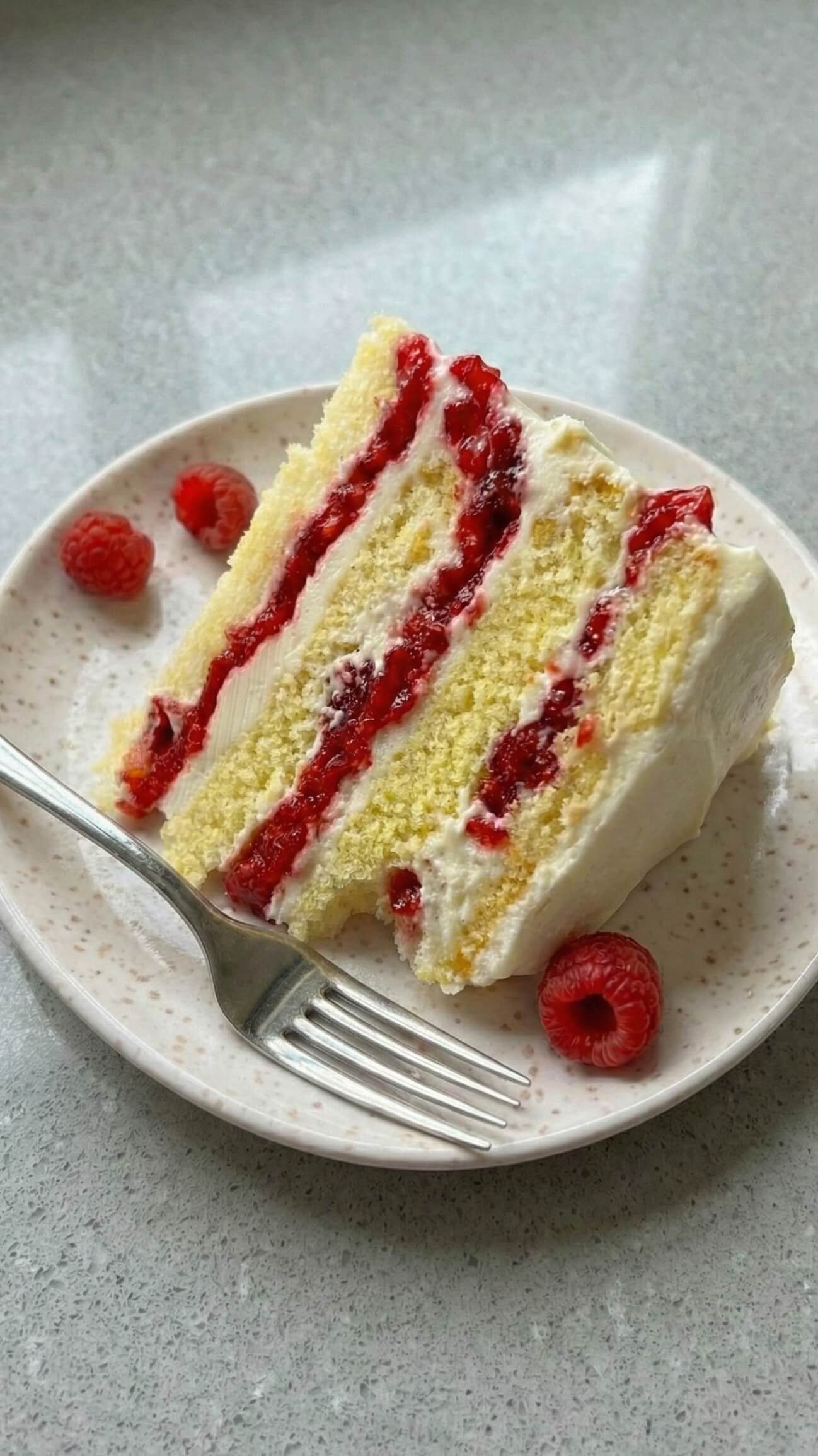 Lemon Raspberry Cake, Bright Citrus Layers, Sweet Celebration Dessert