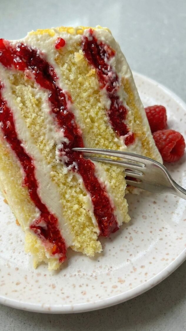 The Bitter Raspberry Lemon Raspberry Cake, Bright Citrus Layers, Sweet Celebration Dessert