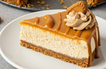 This Baked Biscoff Cheesecake is rich, creamy, and loaded with that signature spiced cookie flavor everyone loves. Perfect for birthdays, holidays, and family gatherings.