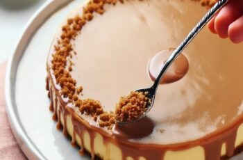 Indulge in the creamy and decadent delight of our No Bake Lotus Biscoff Cheesecake. Picture a luscious, smooth cheesecake filling infused with the warm, caramelized flavor of Biscoff spread, set atop a crunchy Lotus Biscoff cookie crust. Each bite offers a perfect harmony of textures and flavors, from the velvety cheesecake to the crisp, buttery base. The cheesecake is elegantly finished with a generous layer of Biscoff spread on top and adorned with crumbled Lotus Biscoff cookies for an added crunch. Perfect for any occasion, this no-bake dessert is both easy to make and irresistibly delicious.