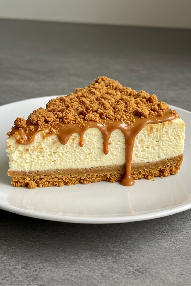 This dreamy no-bake Biscoff cheesecake is rich, creamy, and layered with cookie butter magic—easy to make, hard to resist! 🍰✨🧡