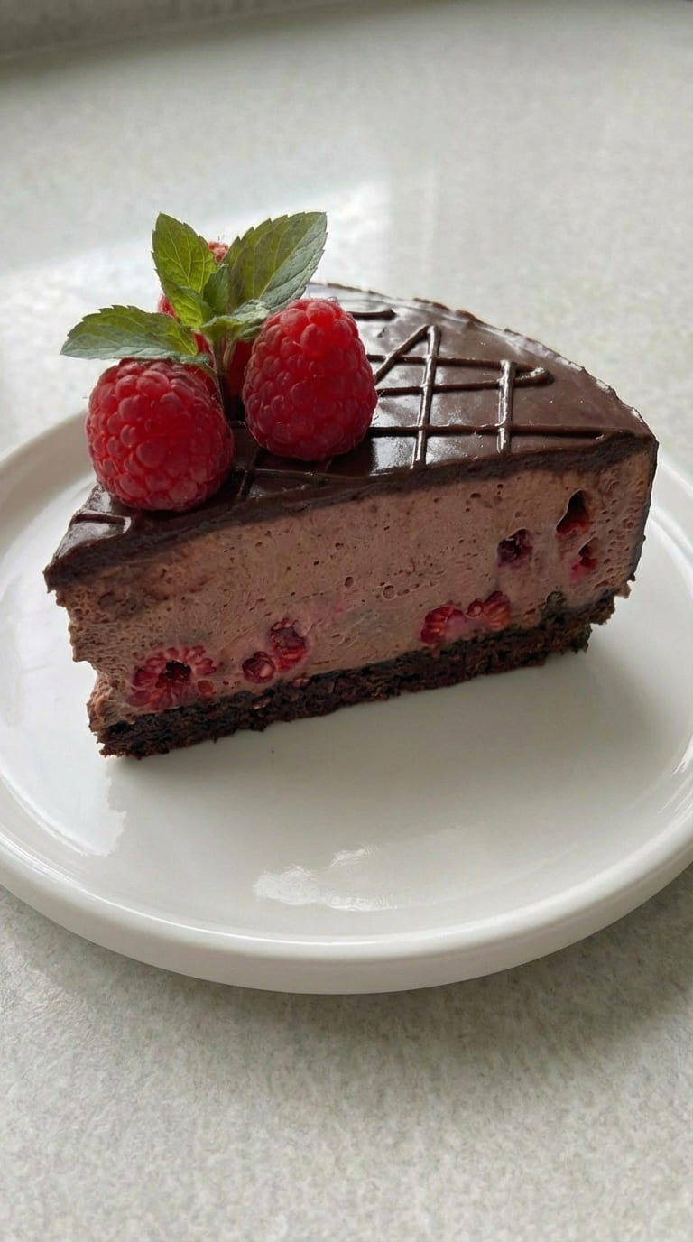 Best Raspberry Chocolate Cheesecake – Smooth, Fruity & Chocolatey