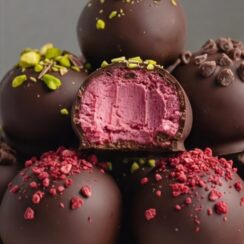 Easy Raspberry Truffles Recipe (4 Ingredients Only!)