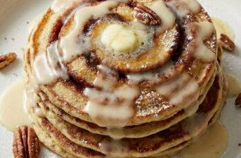 Cinnamon Roll Pancakes, Swirled & Gooey Stacks, Breakfast Worth Waking Up For