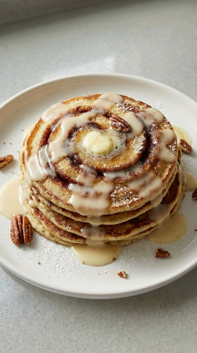 Cinnamon Roll Pancakes, Swirled & Gooey Stacks, Breakfast Worth Waking Up For