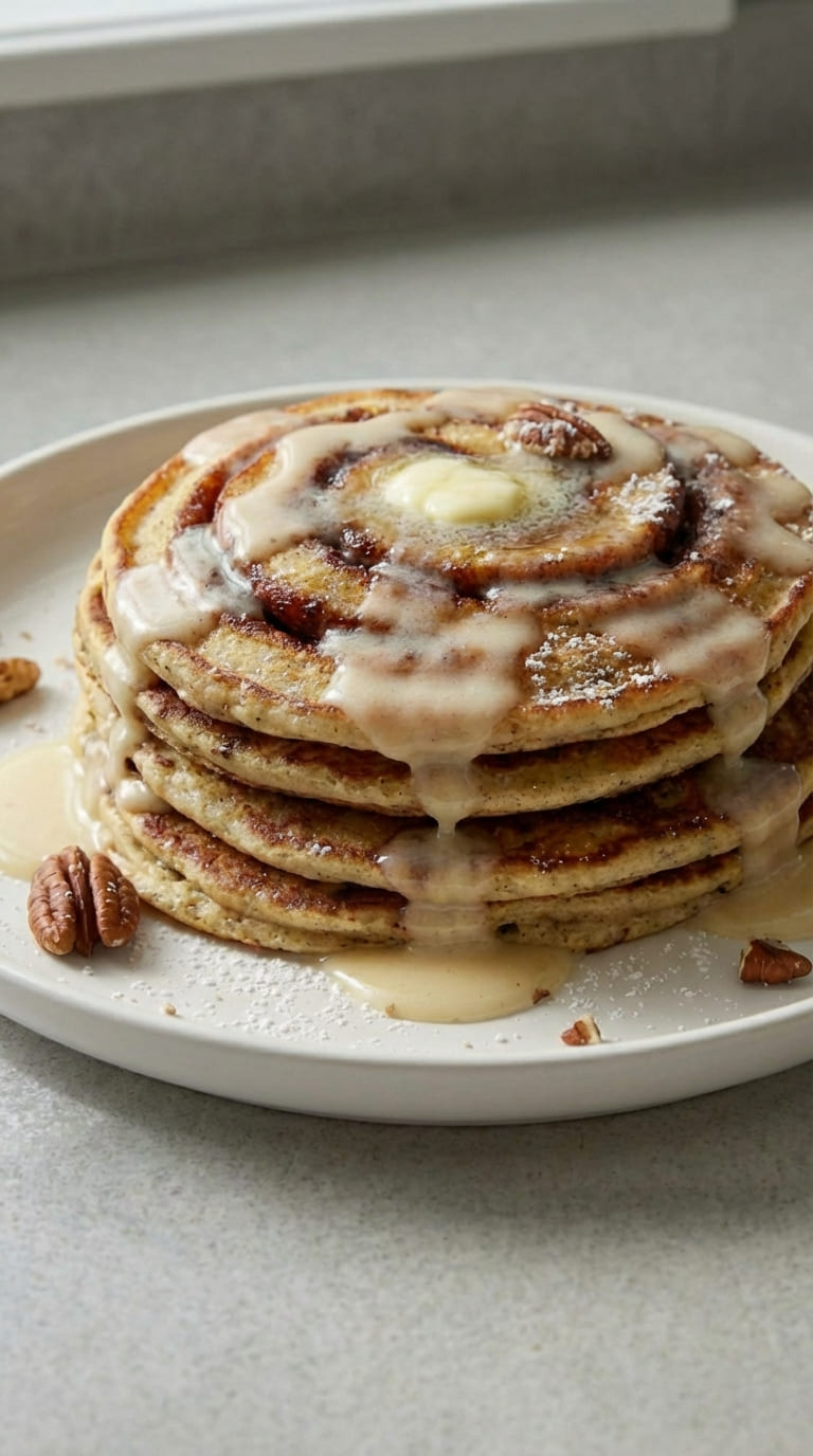 Cinnamon Roll Pancakes, Swirled & Gooey Stacks, Breakfast Worth Waking Up For