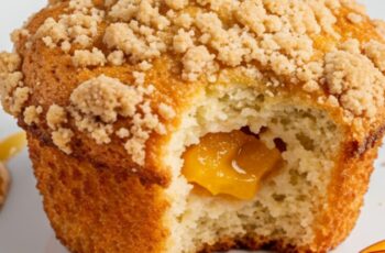 These soft and golden Peach Muffins are loaded with fresh peach chunks and ready in just 30 minutes—perfect for busy mornings or sweet cravings.