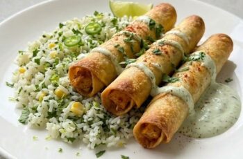 Easy Baked Chicken Taquitos Recipe (Healthier Than Fried!)