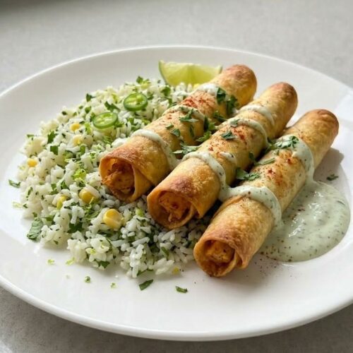 Easy Baked Chicken Taquitos Recipe (Healthier Than Fried!)