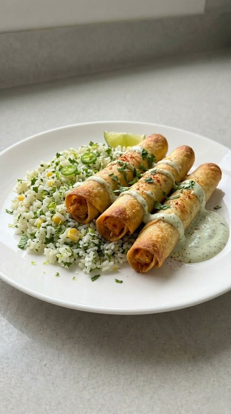 Easy Baked Chicken Taquitos Recipe (Healthier Than Fried!)