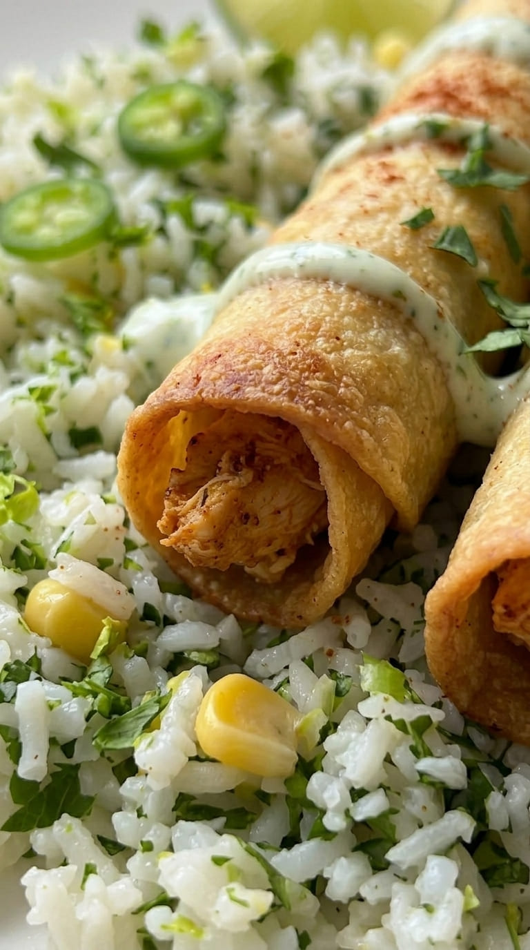 Easy Baked Chicken Taquitos Recipe (Healthier Than Fried!)