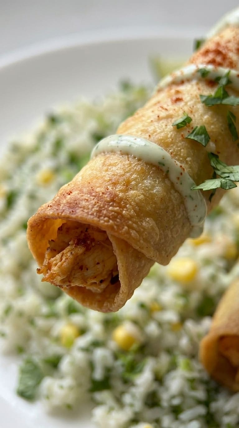 Easy Baked Chicken Taquitos Recipe (Healthier Than Fried!)