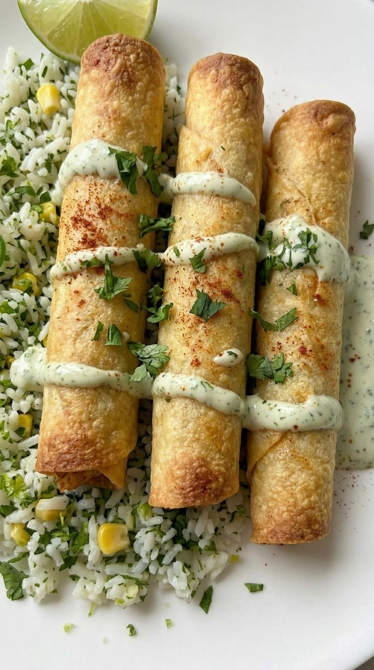 Easy Baked Chicken Taquitos Recipe (Healthier Than Fried!)