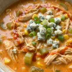 Easy Buffalo Chicken Soup – Spicy, Creamy & Comforting