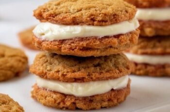 If you love the spiced goodness of carrot cake and the creamy richness of cream cheese frosting, then these Carrot Cake Cookies Sandwiches are about to become your new favorite indulgence. Picture this: soft, chewy carrot cake cookies loaded with warm spices and flecks of grated carrot, paired together with a generous layer of velvety cream cheese frosting. It’s a cookie sandwich that marries the best of both worlds—classic carrot cake and decadent cream cheese frosting—into one irresistible treat.