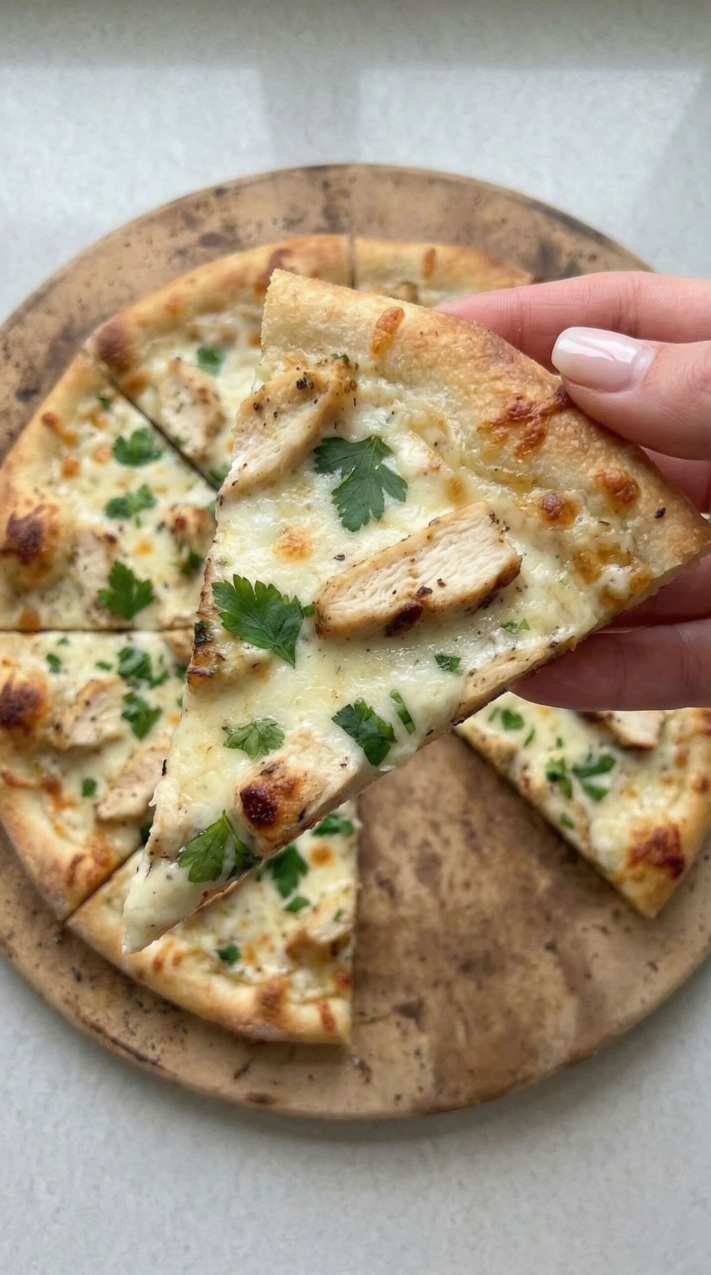 Homemade Chicken Alfredo Pizza – Better Than Takeout