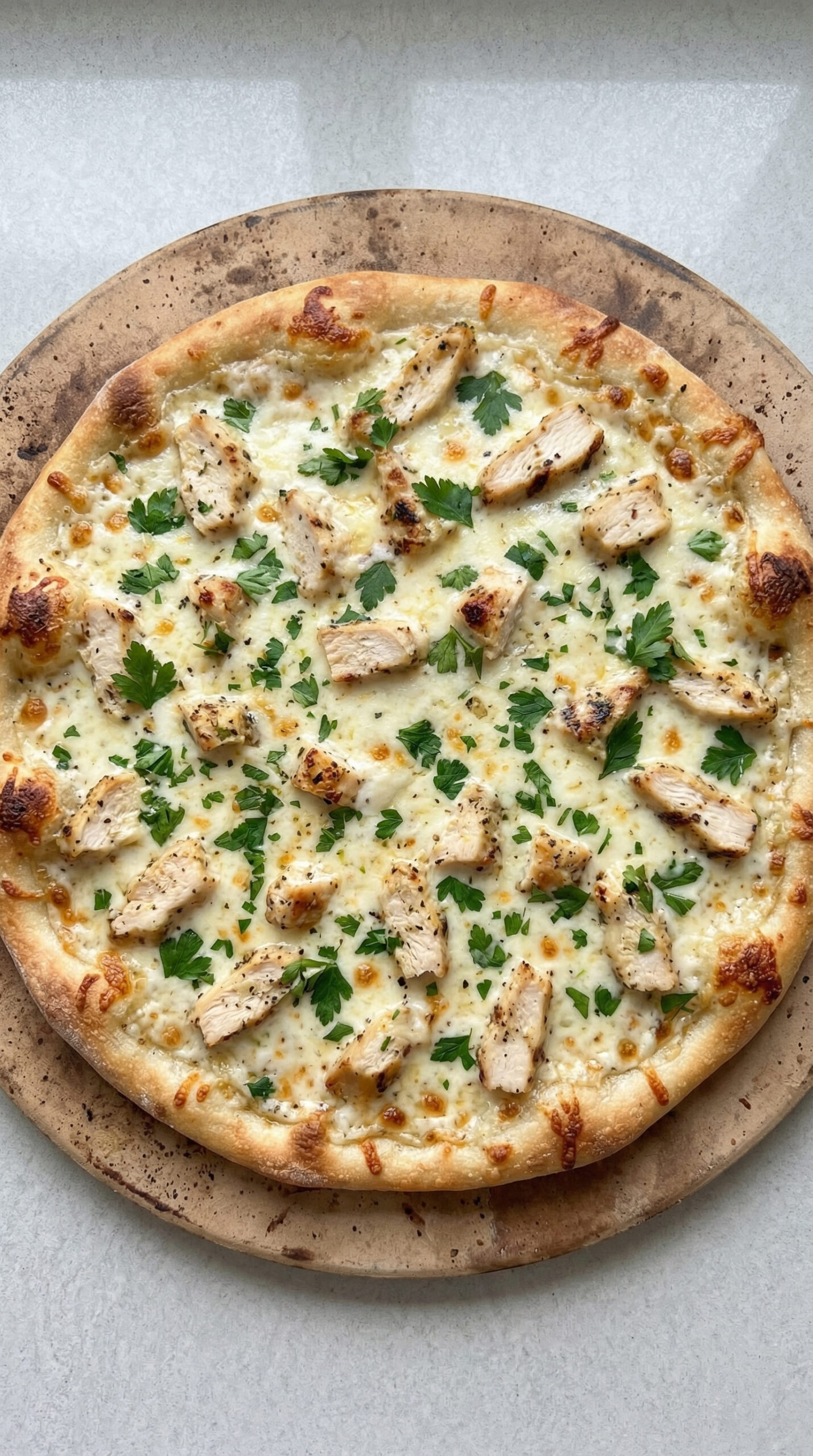 Homemade Chicken Alfredo Pizza – Better Than Takeout
