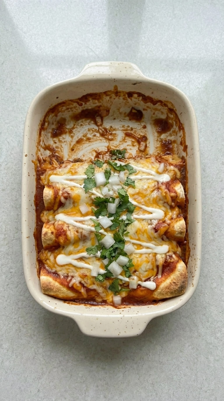 Chicken Enchiladas – Cheesy, Saucy & Irresistible