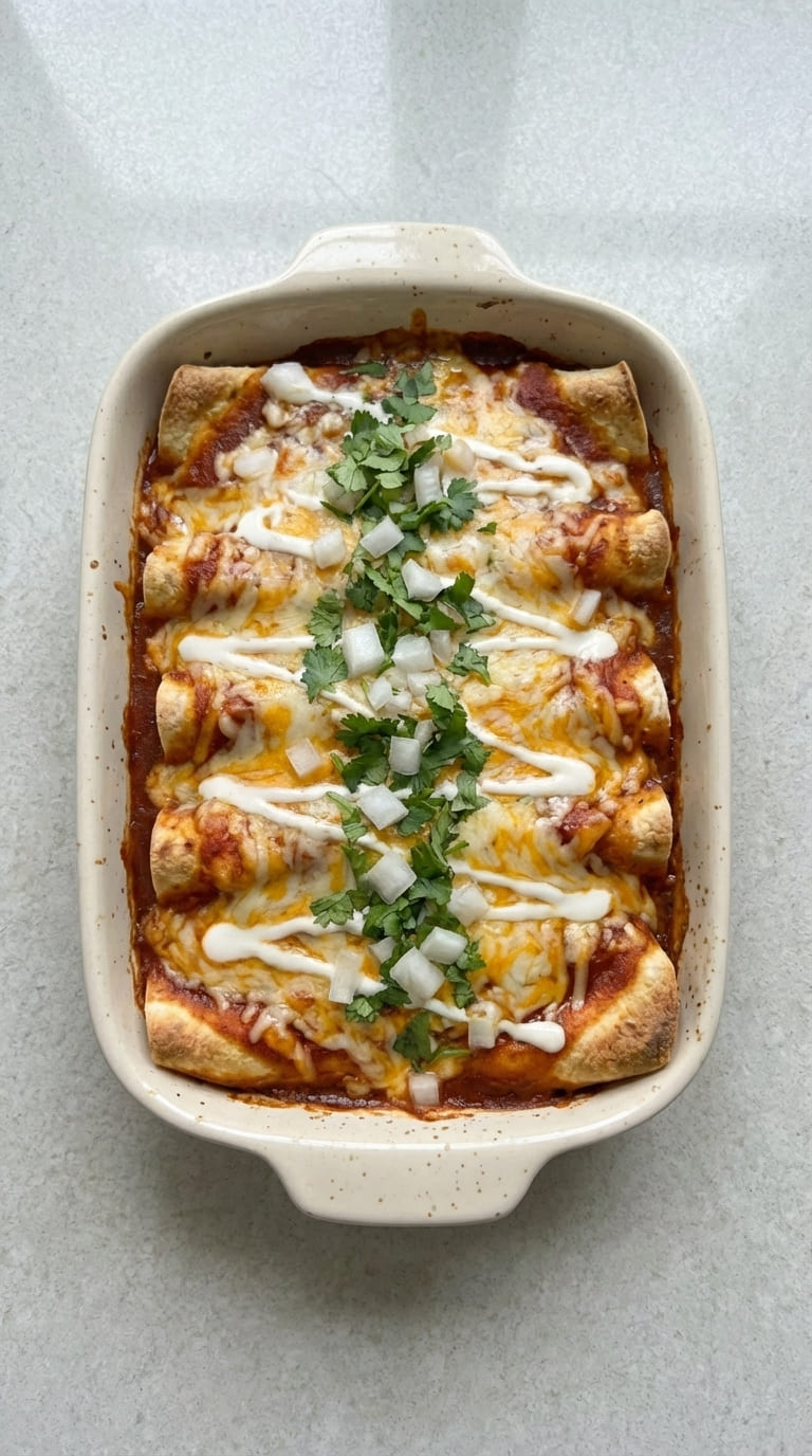 Chicken Enchiladas – Cheesy, Saucy & Irresistible