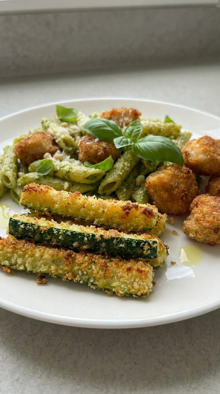 Easy Chicken Pesto Pasta – Creamy, Flavorful & Ready in 25 Minutes