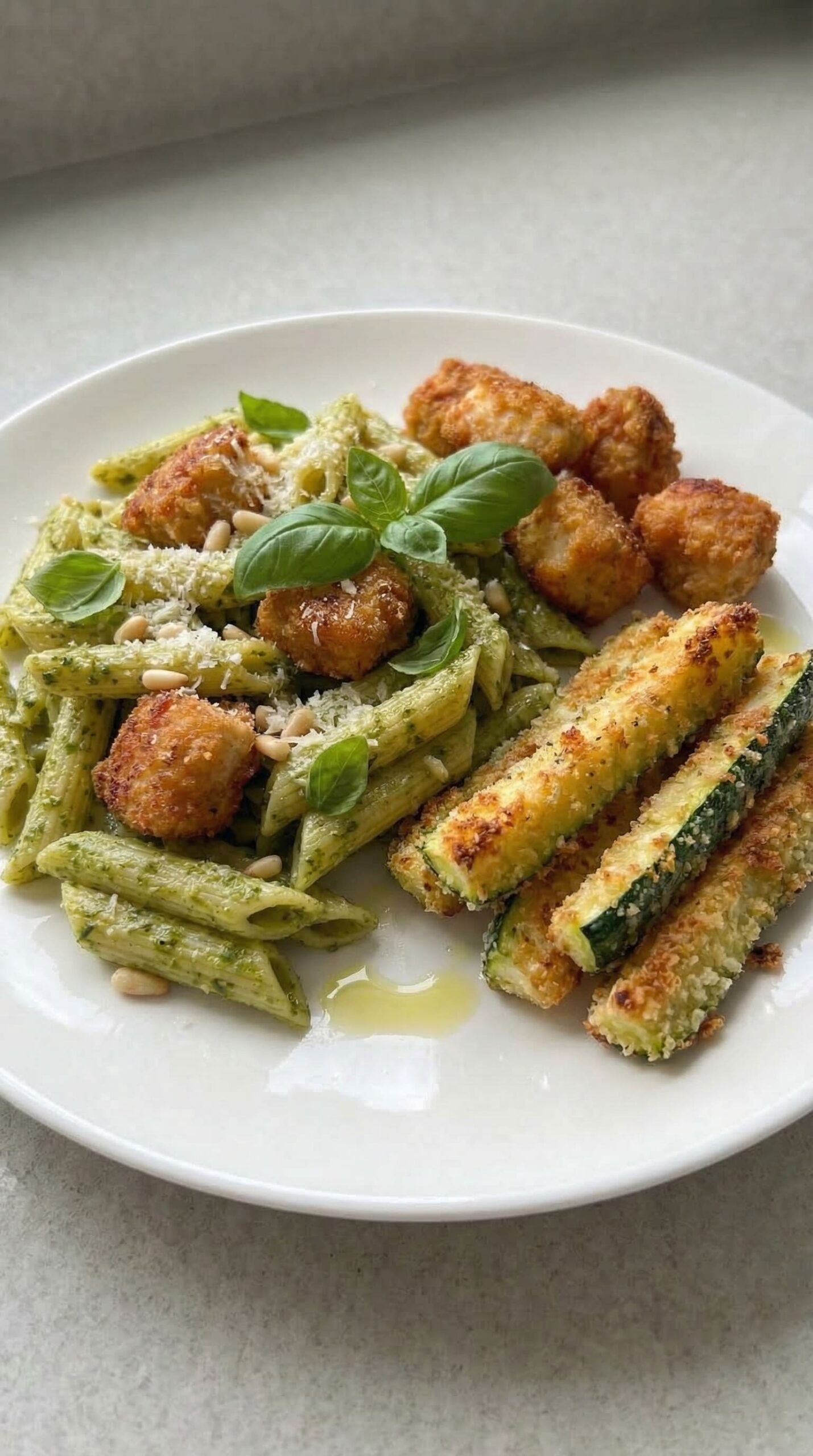 Easy Chicken Pesto Pasta – Creamy, Flavorful & Ready in 25 Minutes