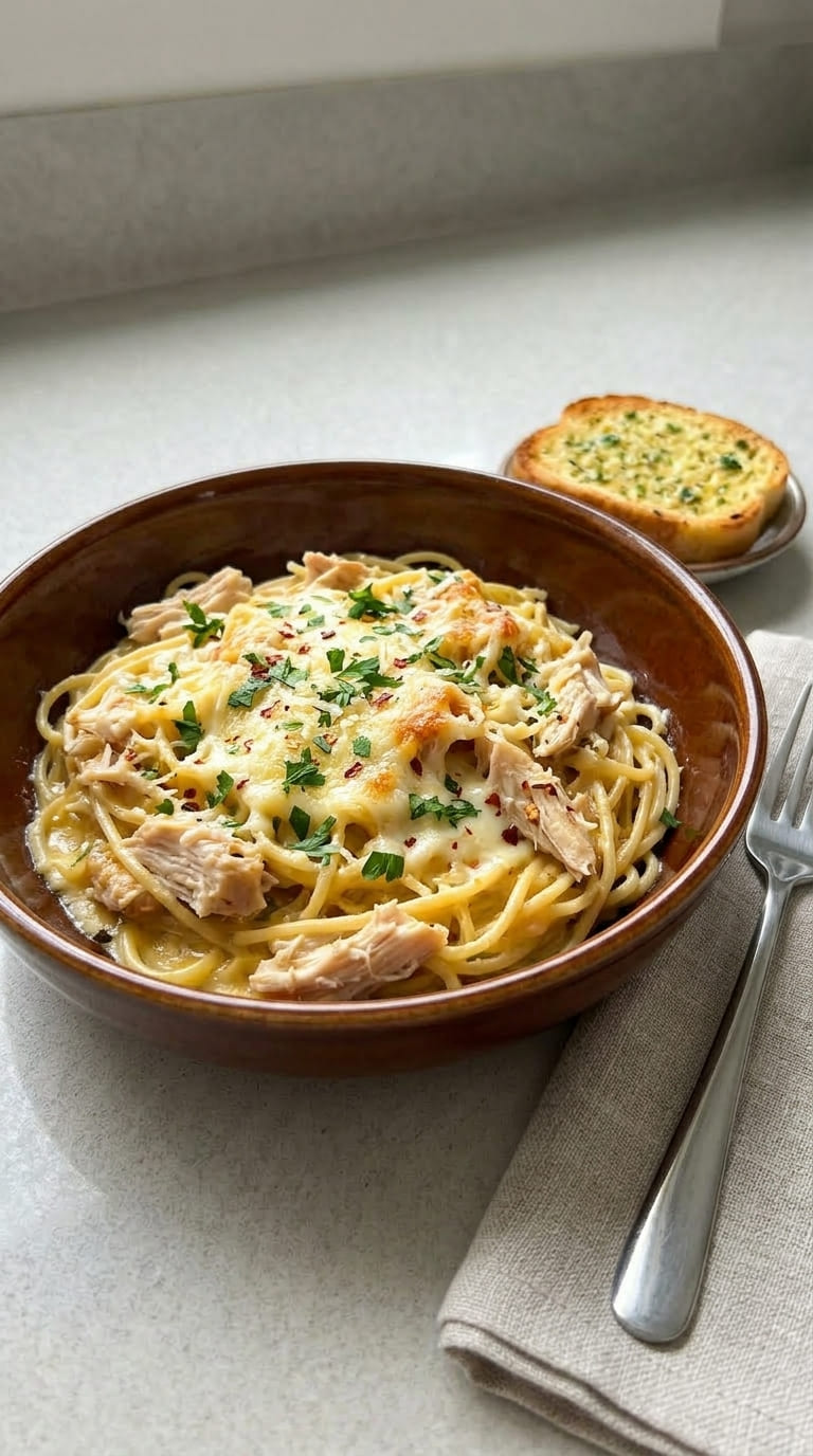 Cheesy Chicken Spaghetti Recipe – Quick & Delicious Weeknight Dinner