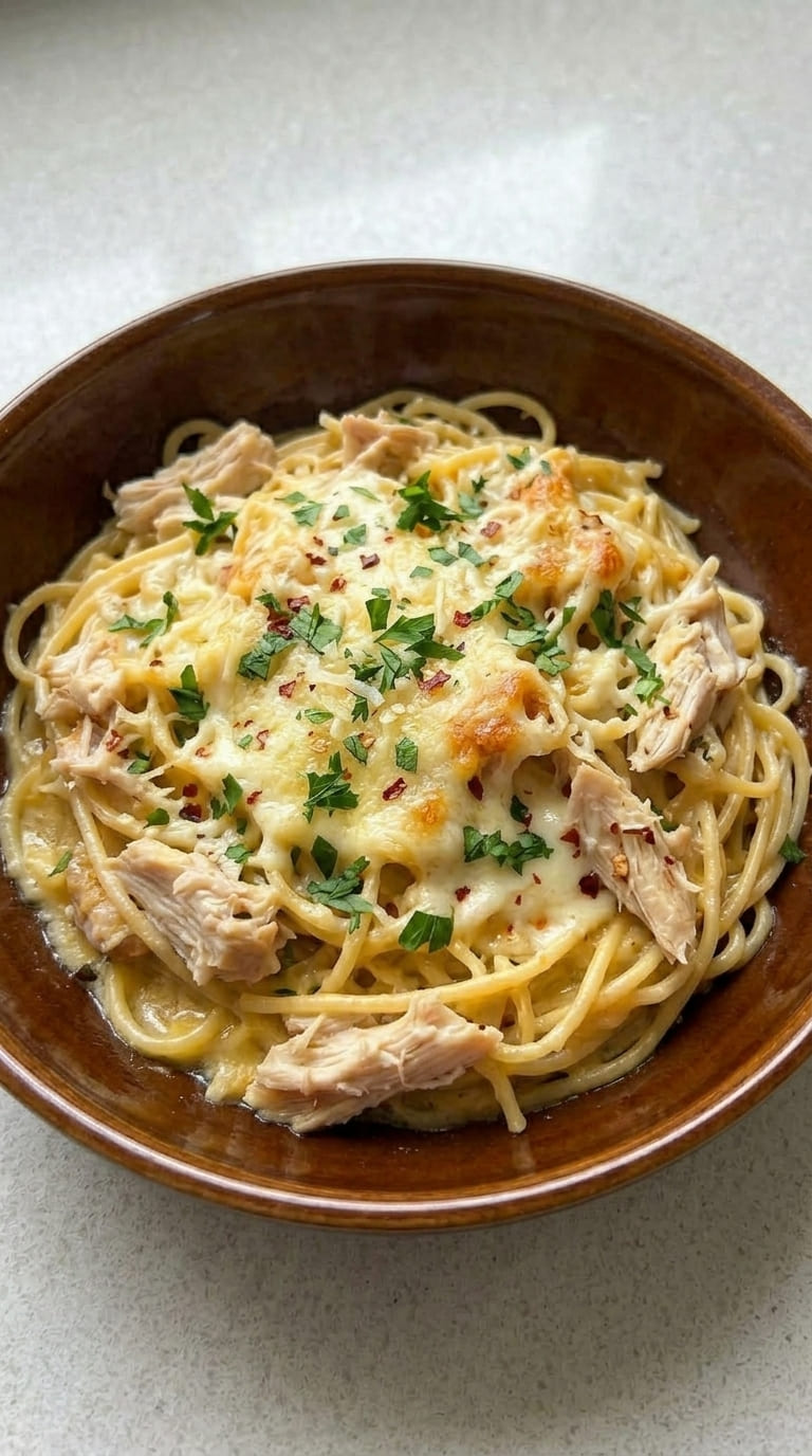 Cheesy Chicken Spaghetti Recipe – Quick & Delicious Weeknight Dinner