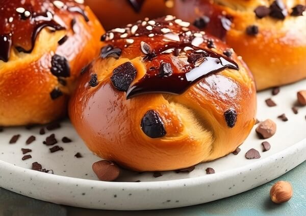 Chocolate Brioche Buns