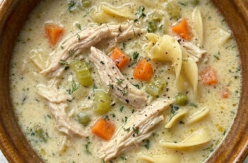 Homemade Creamy Chicken Noodle Soup – Perfect Comfort Food