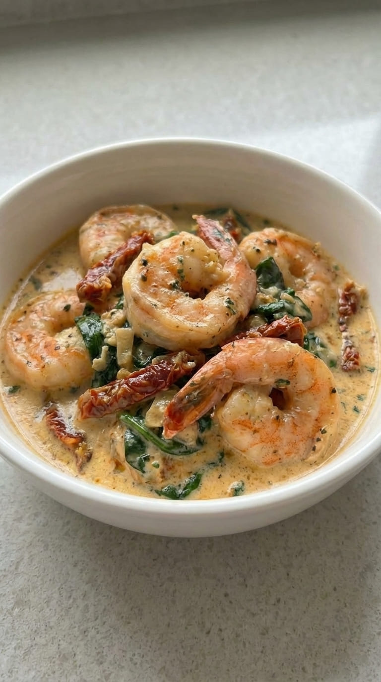 Creamy Tuscan Shrimp Recipe – Flavorful, Juicy & Delicious