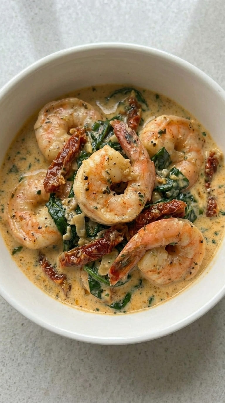 Creamy Tuscan Shrimp Recipe – Flavorful, Juicy & Delicious