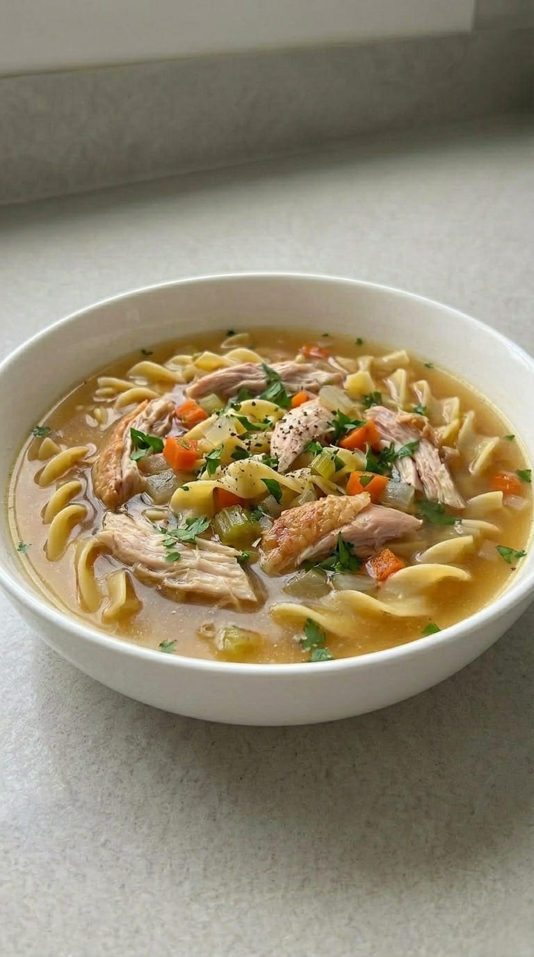 Instant Pot Turkey Noodle Soup Recipe – Quick, Comforting & Flavorful