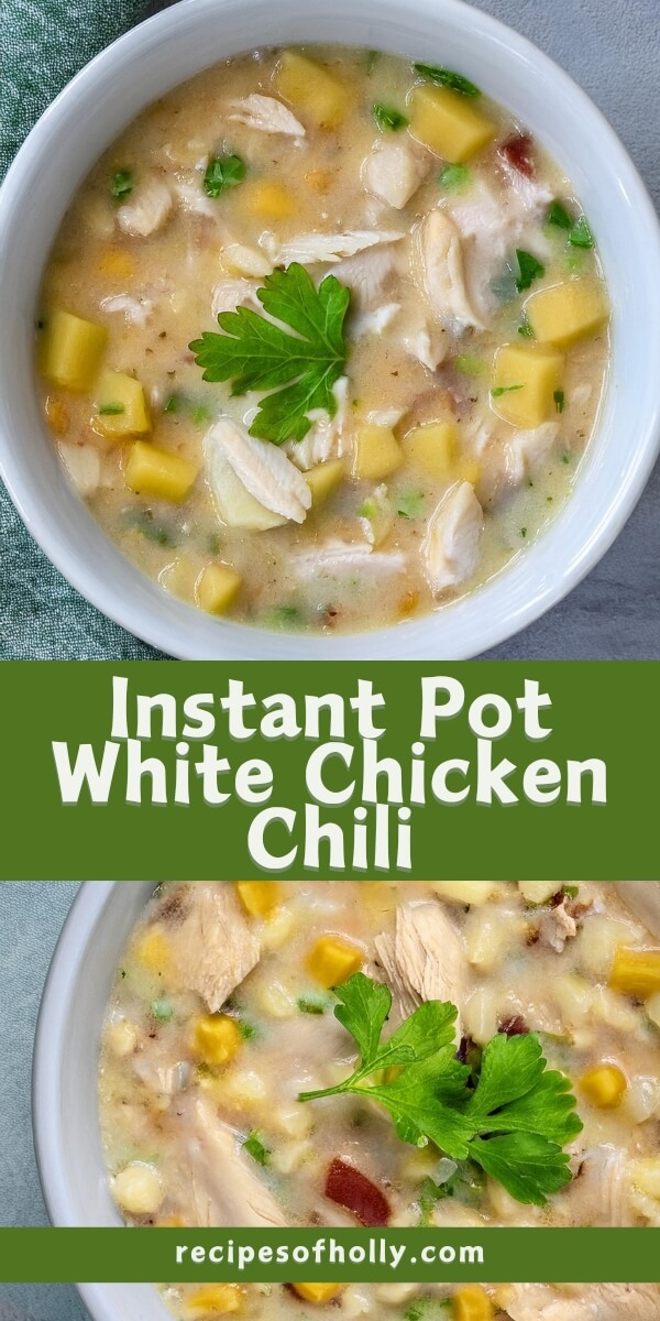 This Instant Pot White Chicken Chili is a cozy, flavorful dish that’s both hearty and easy to make! Tender shredded chicken, white beans, and green chilies come together in a creamy, mildly spiced broth, creating a comforting bowl of chili with a perfect balance of flavors. The Instant Pot makes this recipe quick and effortless, perfect for busy weeknights or meal prep. Top it with shredded cheese, avocado, or a squeeze of lime for an extra burst of flavor. Ready for a warm, comforting meal? Check out the recipe and enjoy this delicious chili!