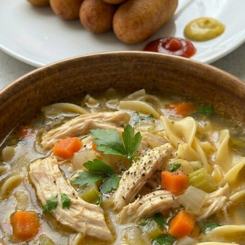 Slow Cooker Chicken Noodle Soup – Set It & Forget It Dinner