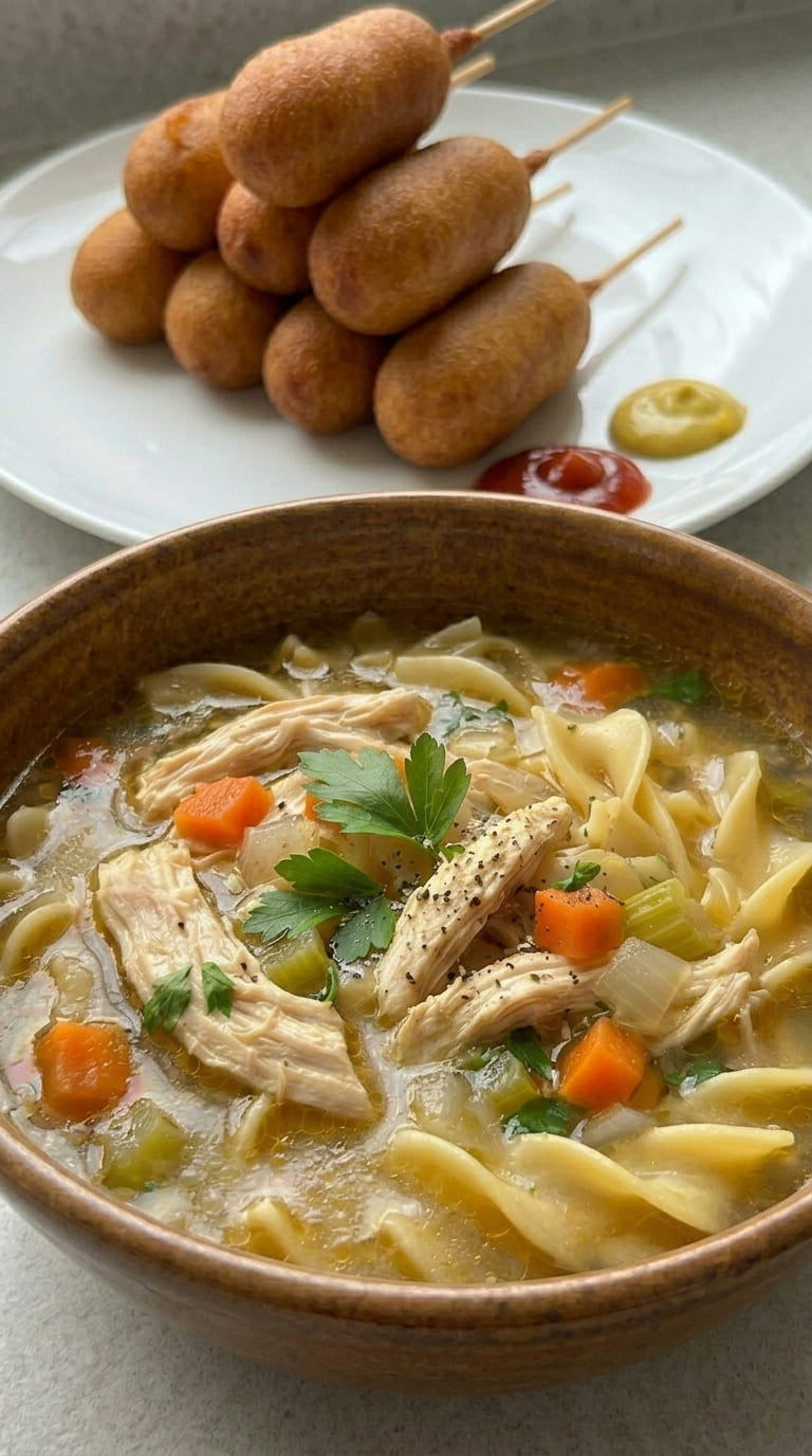 Slow Cooker Chicken Noodle Soup – Set It & Forget It Dinner
