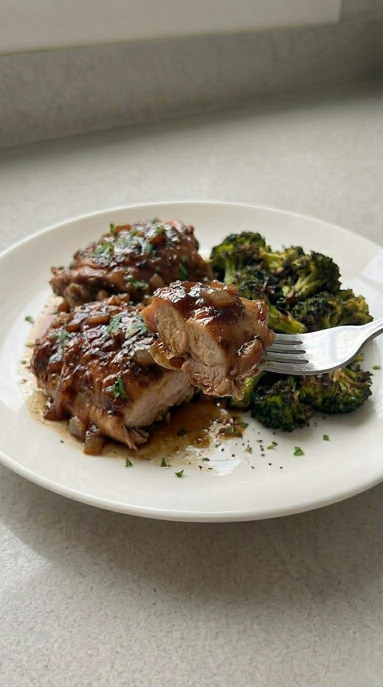 Slow Cooker Chicken Thighs – Easy, Juicy & Family Favorite