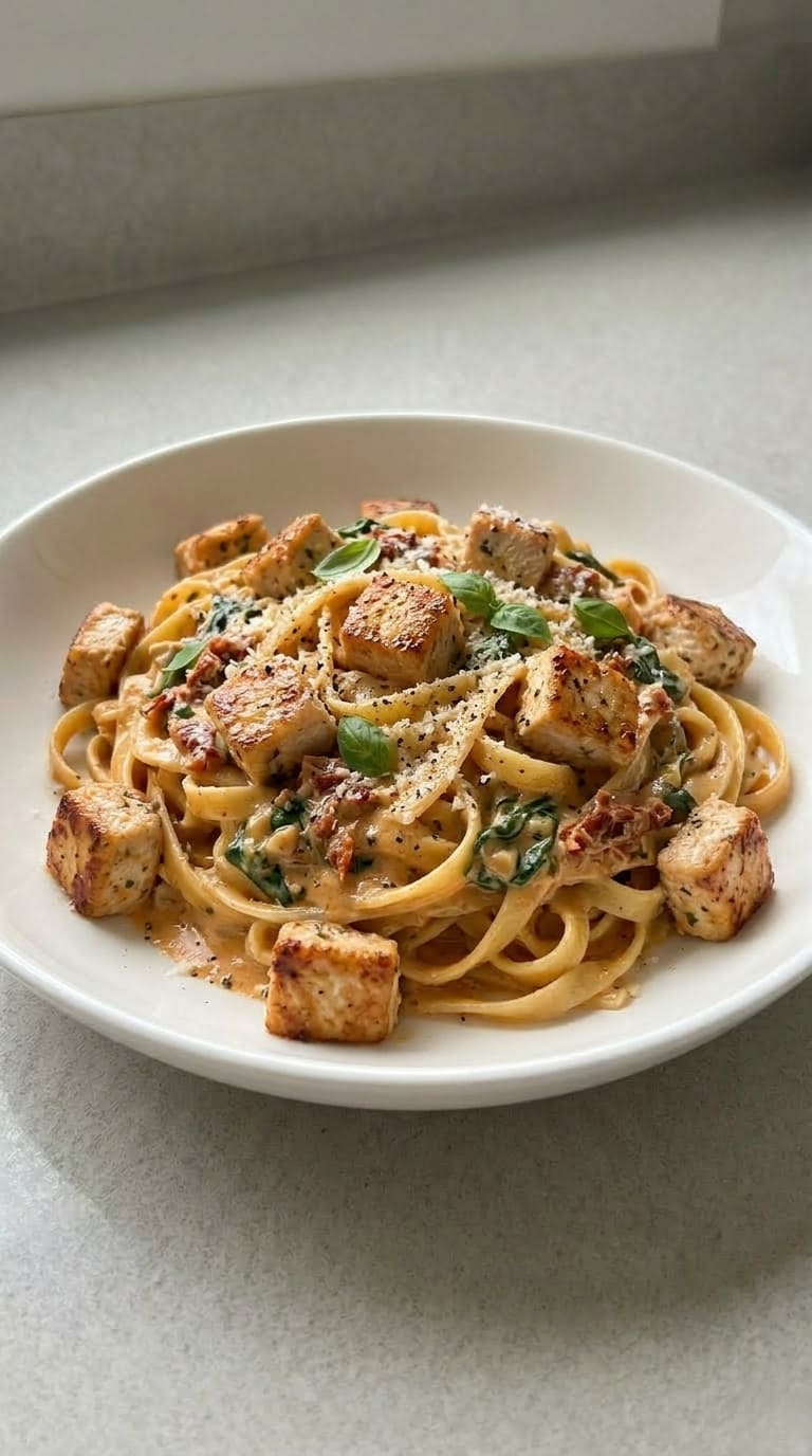 Tuscan Chicken Pasta – Quick & Easy Weeknight Dinner