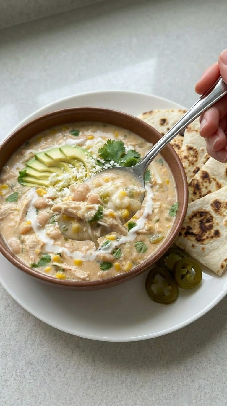 White Chicken Chili – Creamy, Hearty & Delicious