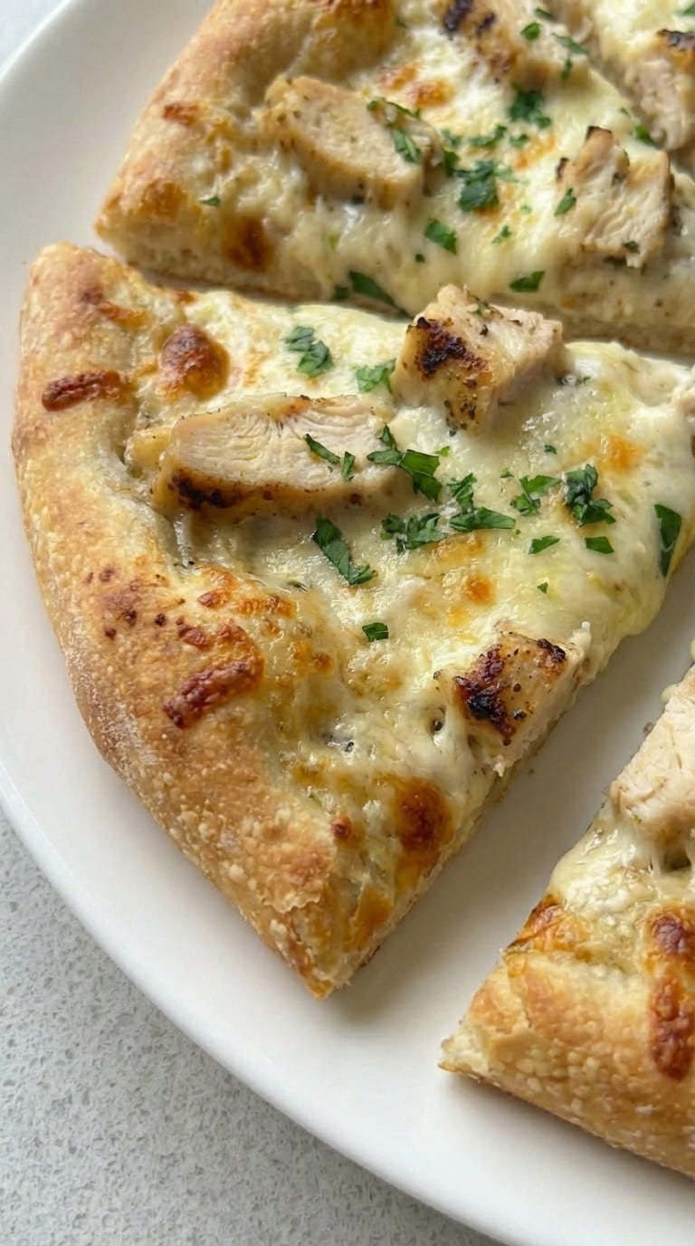 Cheesy Chicken Alfredo Pizza You’ll Make on Repeat