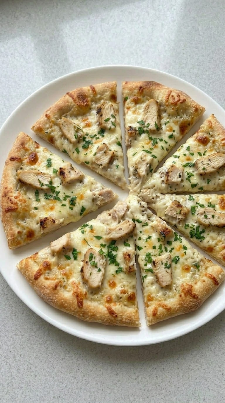 Cheesy Chicken Alfredo Pizza You’ll Make on Repeat