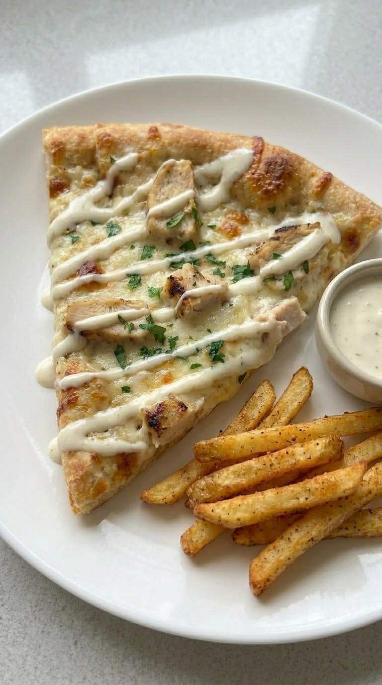 Cheesy Chicken Alfredo Pizza You’ll Make on Repeat
