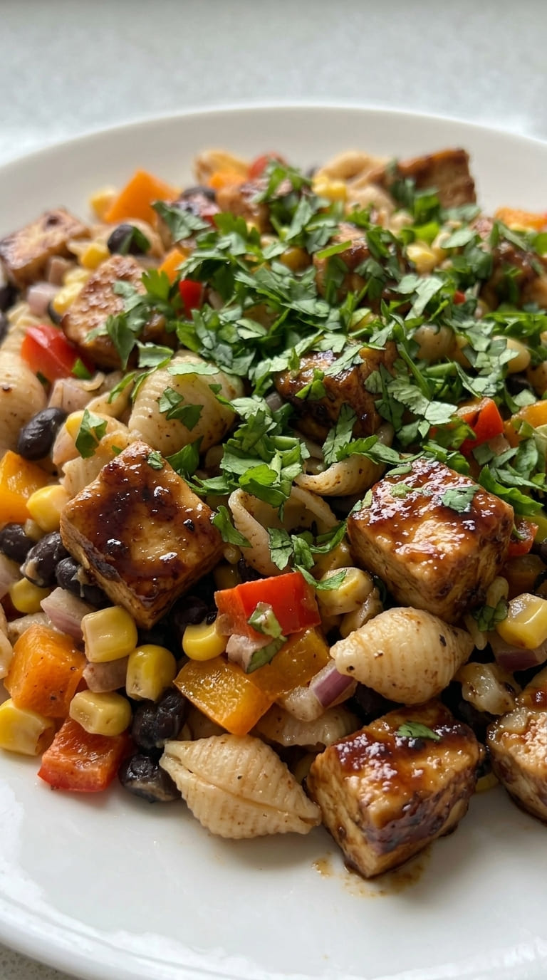 Sweet and Smoky BBQ Chicken Pasta Salad Perfection