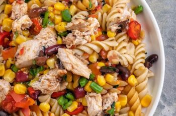 Whenever you're in the mood for a smoky and flavorful dish, this BBQ Chicken Pasta Salad combines tender chicken, smoky barbecue sauce, and creamy pasta, making it the perfect balance of savory and satisfying for any gathering or meal.