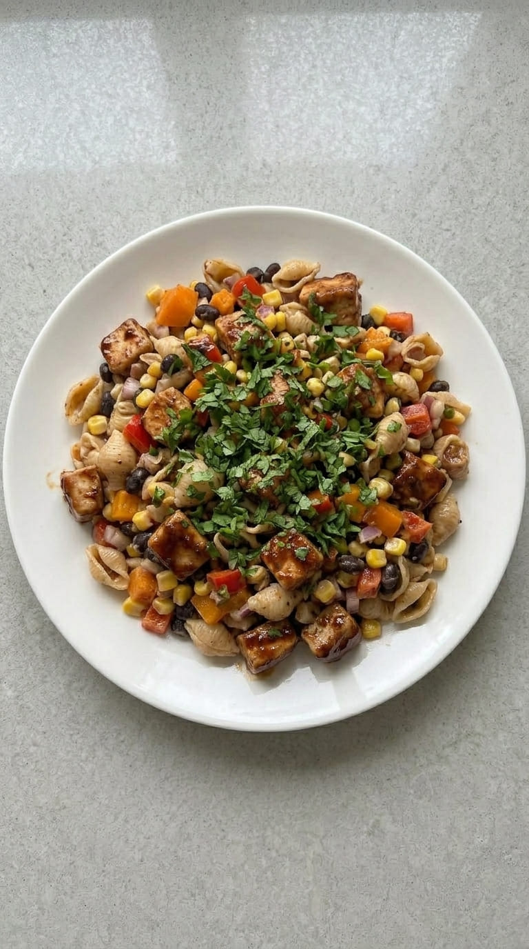 Sweet and Smoky BBQ Chicken Pasta Salad Perfection