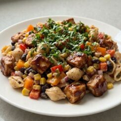 Sweet and Smoky BBQ Chicken Pasta Salad Perfection